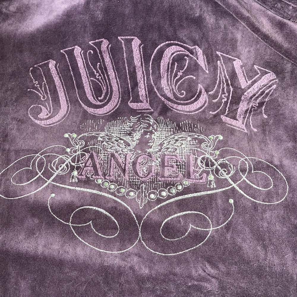 Juicy Couture Angel Bling Velour Track Jacket